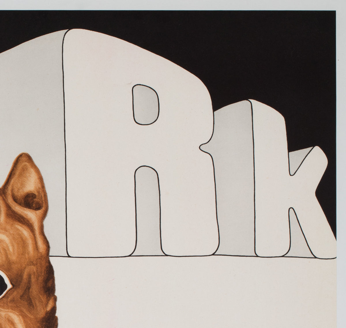 Cyrk Football Dog 1973 Polish Circus Poster, Danuta Zukowsaka - detail