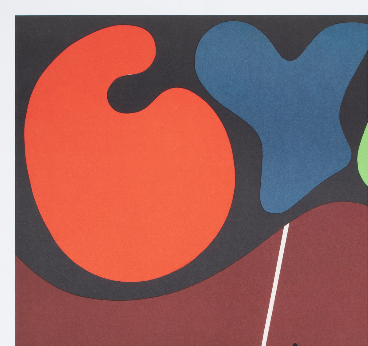 Cyrk Hanging Acrobats 1975 Polish Circus Poster, Jan Kotarbinski - detail