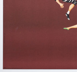 Cyrk Hanging Acrobats 1975 Polish Circus Poster, Jan Kotarbinski - detail