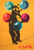 Cyrk Juggling Tightrope Bear 1971 Polish B1 Circus Poster