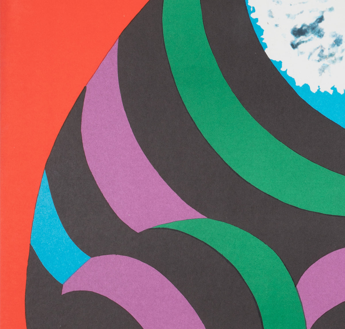 Cyrk Large Stripy Cat Tiger 1978 Polish Circus Poster, Hubert Hilscher