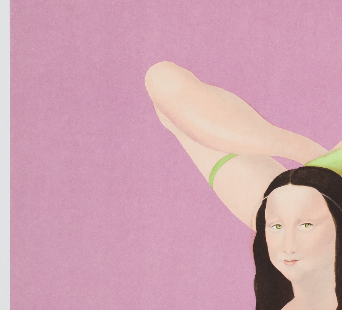 CYRK Mona Lisa Contortionist R1970s Polish Circus Poster, Maciej Urbaniec - detail