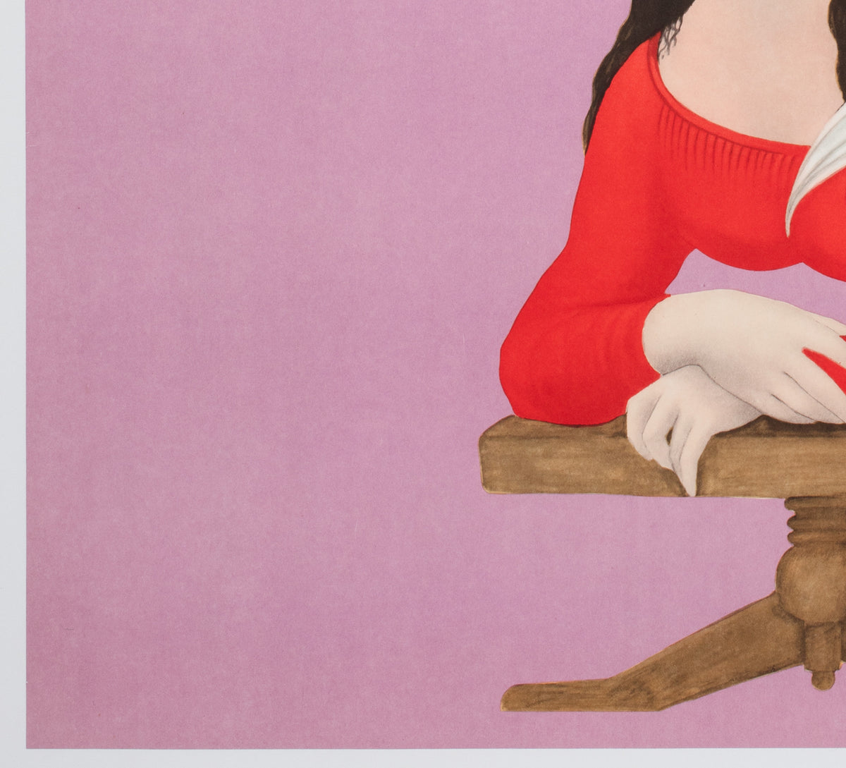 CYRK Mona Lisa Contortionist R1970s Polish Circus Poster, Maciej Urbaniec - detail