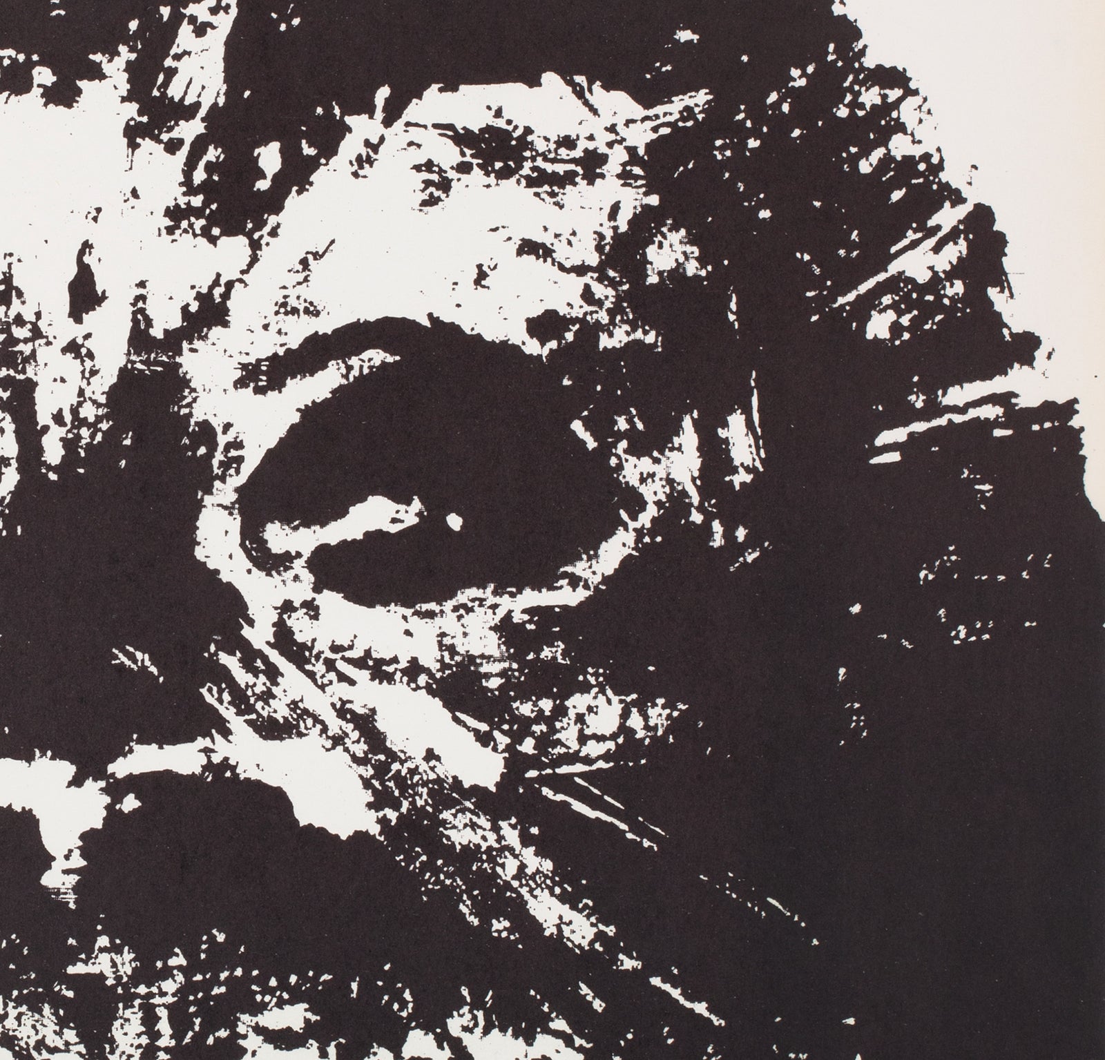 Cyrk Smoking Chimpanzee 1964 B1 Polish Circus Poster, Waldemar Swierzy - detail