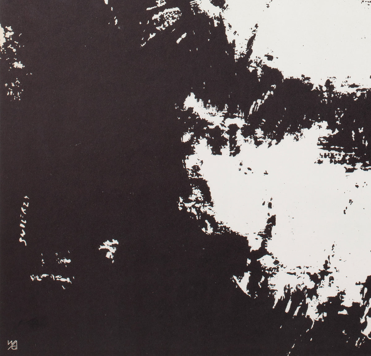 Cyrk Smoking Chimpanzee 1964 B1 Polish Circus Poster, Waldemar Swierzy - detail