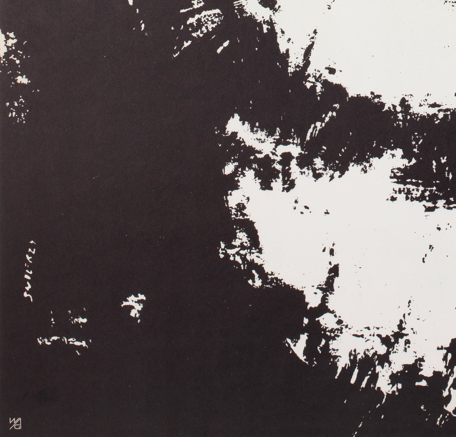 Cyrk Smoking Chimpanzee 1964 B1 Polish Circus Poster, Waldemar Swierzy - detail