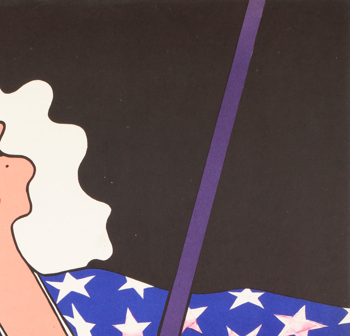 Cyrk Trapeze Girl Acrobat 1975 Polish Circus Poster, Witold Janowski - detail