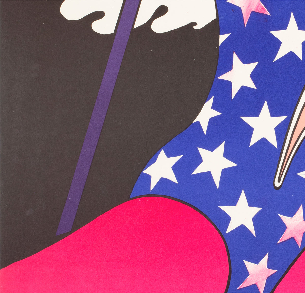 Cyrk Trapeze Girl Acrobat 1975 Polish Circus Poster, Witold Janowski - detail