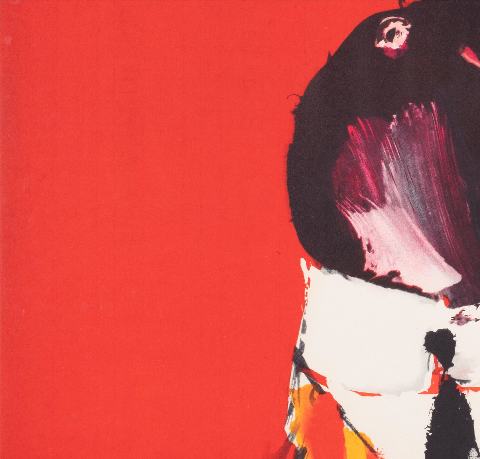 Cyrk Waistcoated Seal 1966 Polish Circus Poster Waldemar Swierzy - detail