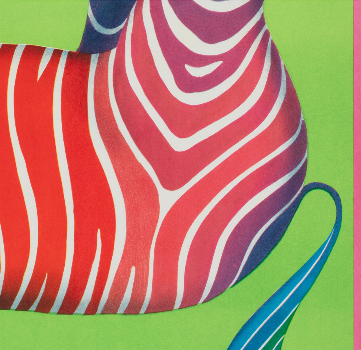 Cyrk Zebra Acrobat 1979 Polish Circus Poster, Hubert Hilscher - detail