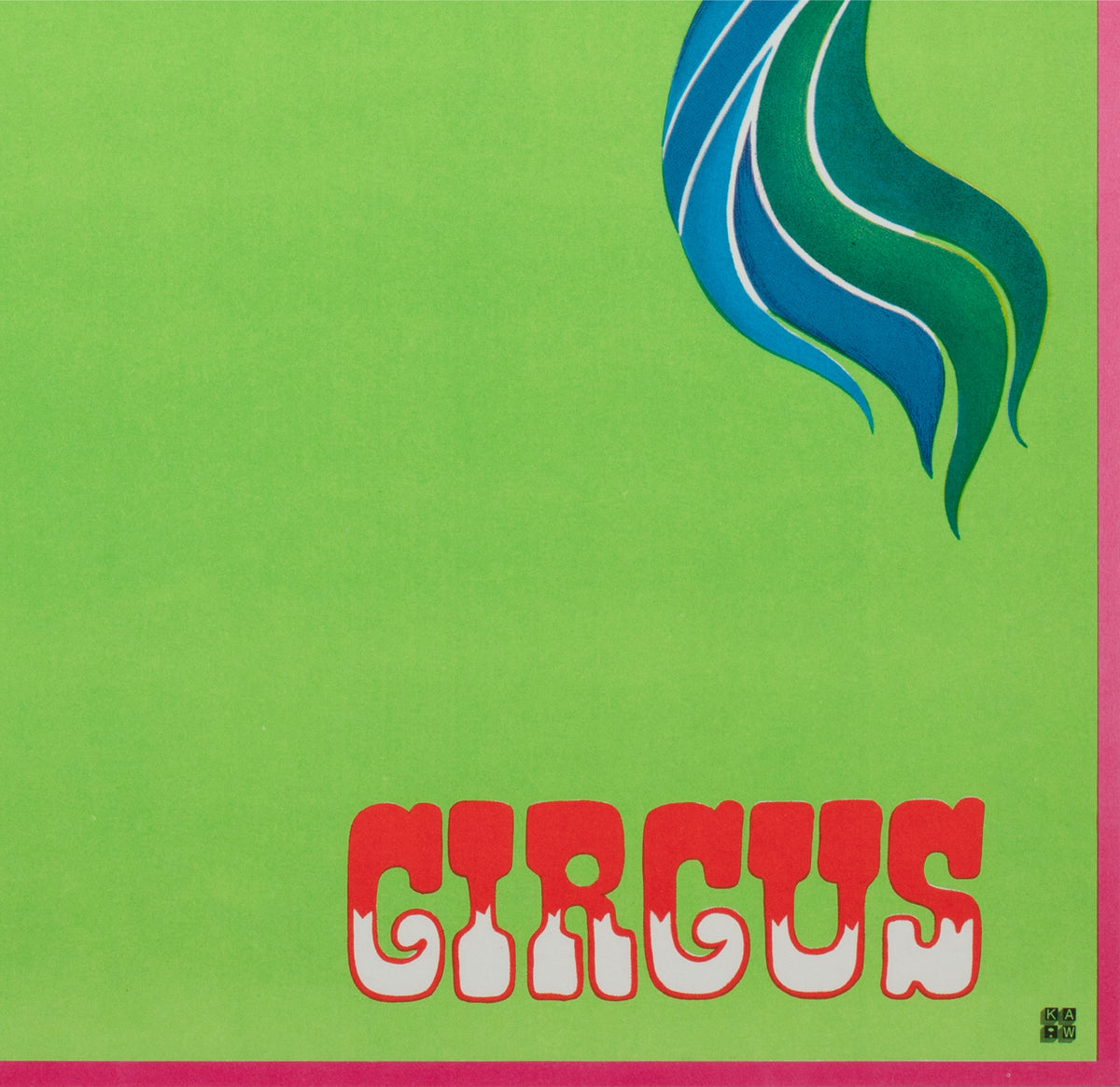 Cyrk Zebra Acrobat 1979 Polish Circus Poster, Hubert Hilscher - detail