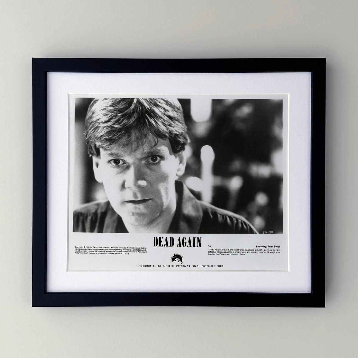 Dead Again 1991 Film Movie Press Publicity Still Framed