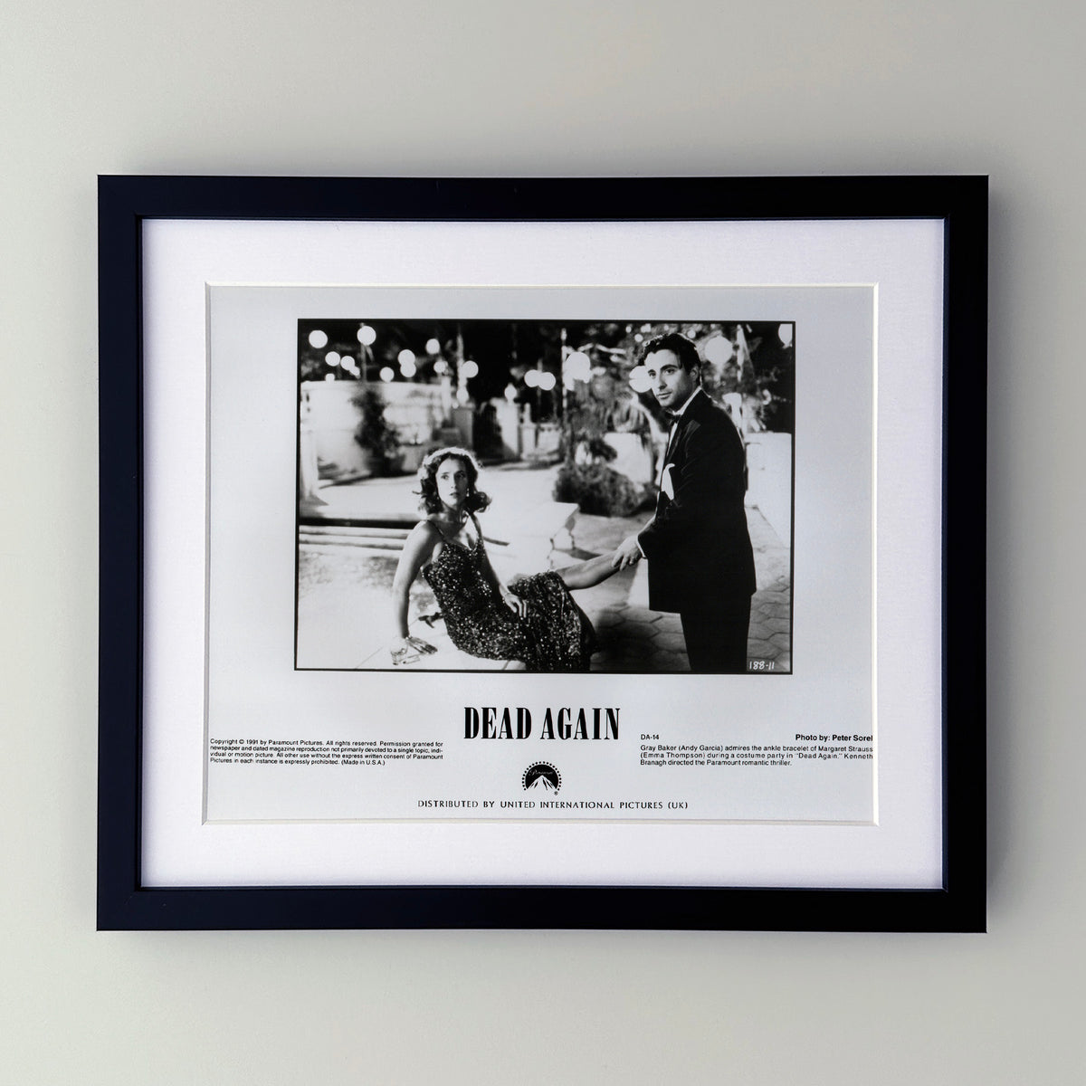 Dead Again 1991 Film Movie Press Publicity Still Framed