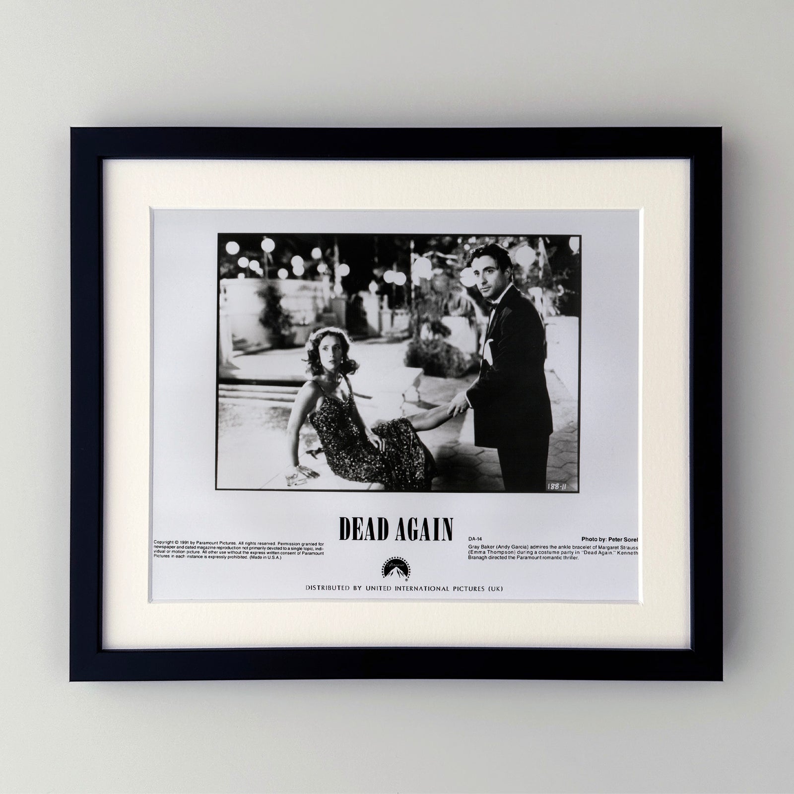 Dead Again 1991 Film Movie Press Publicity Still Framed