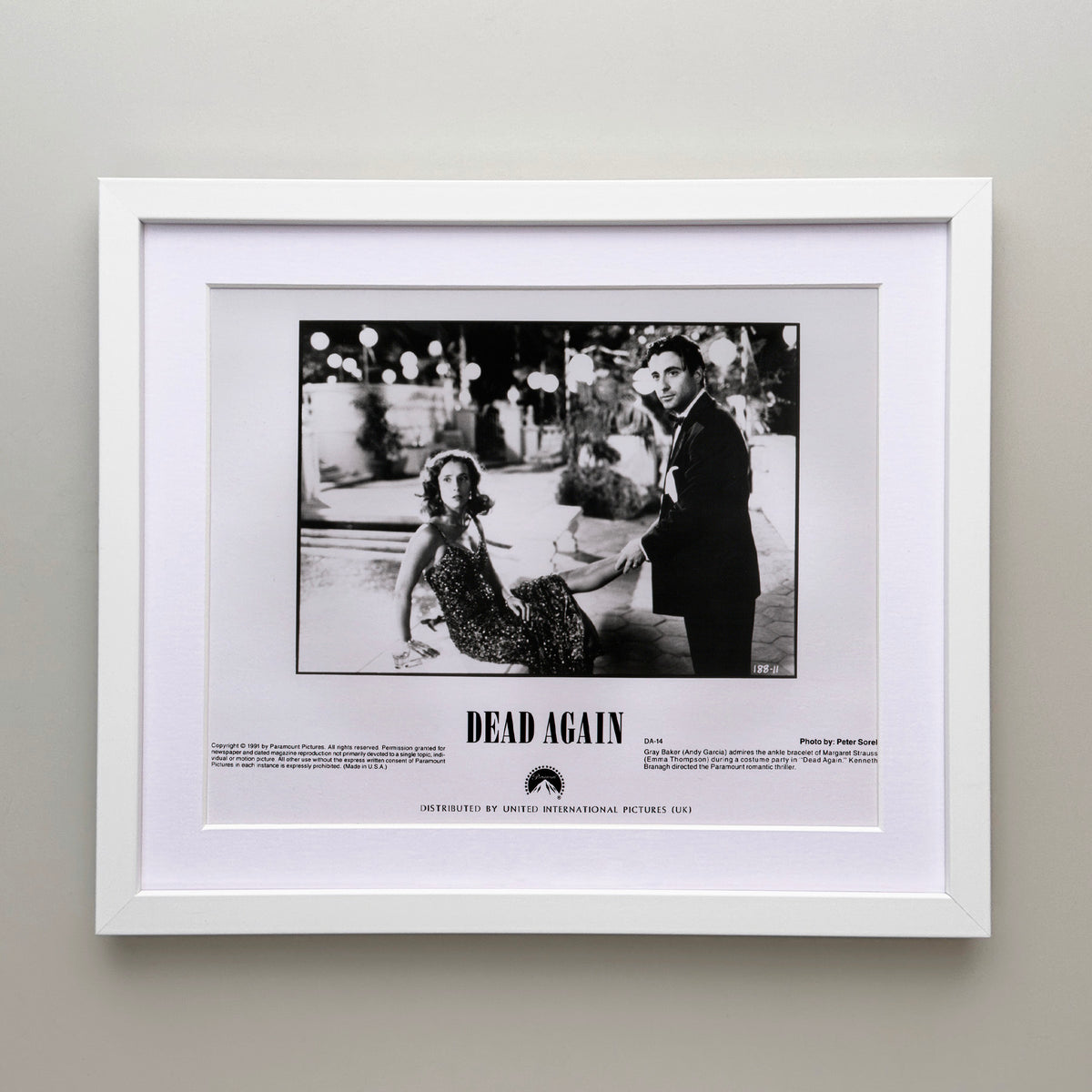 Dead Again 1991 Film Movie Press Publicity Still Framed