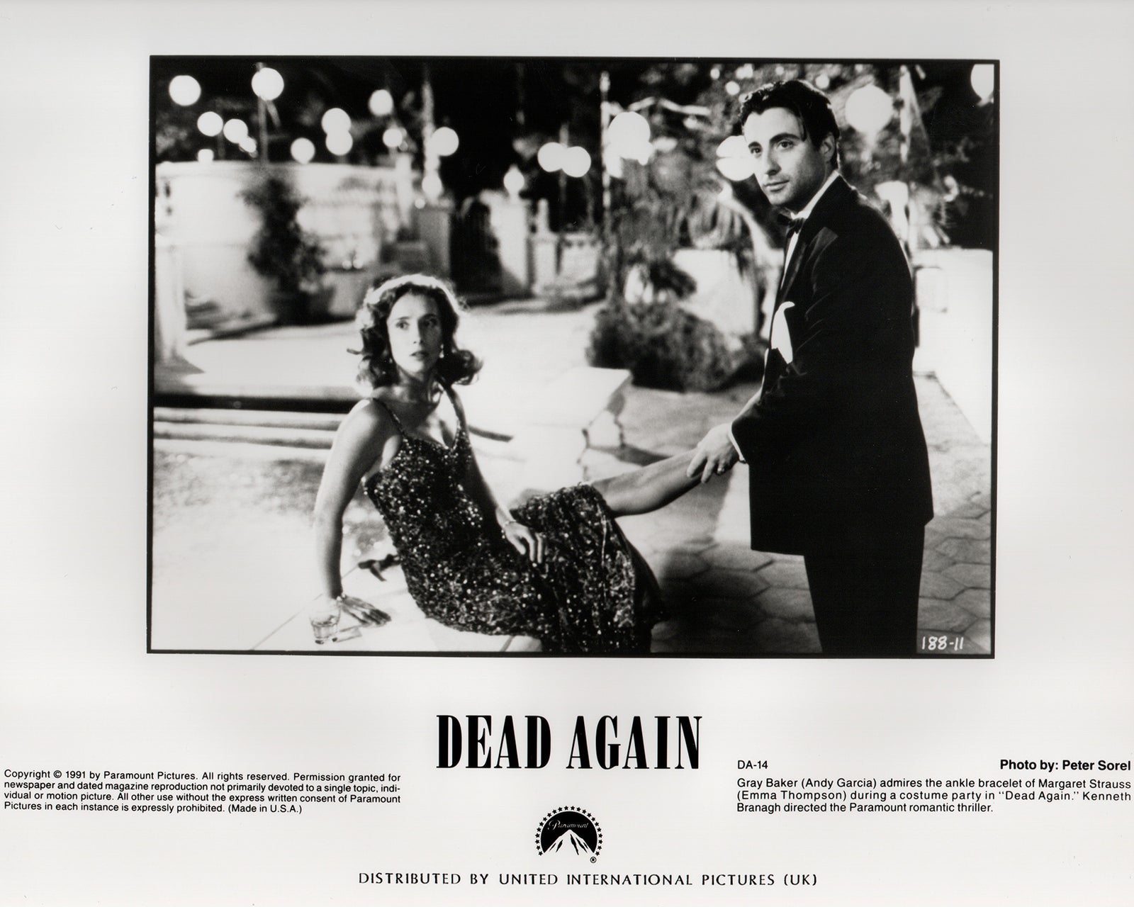 Dead Again 1991 Film Movie Press Publicity Still Framed
