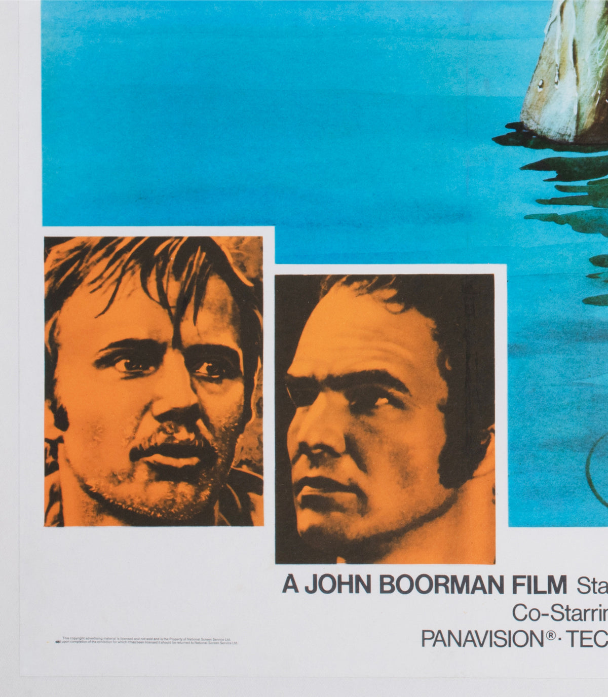 Deliverance 1972 UK Quad Film Movie Poster - detail