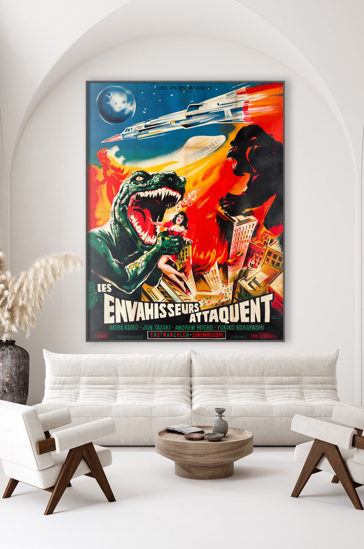 monsters in french Destroy All Monsters 1970 French Grande Film Poster, Constantin Belins