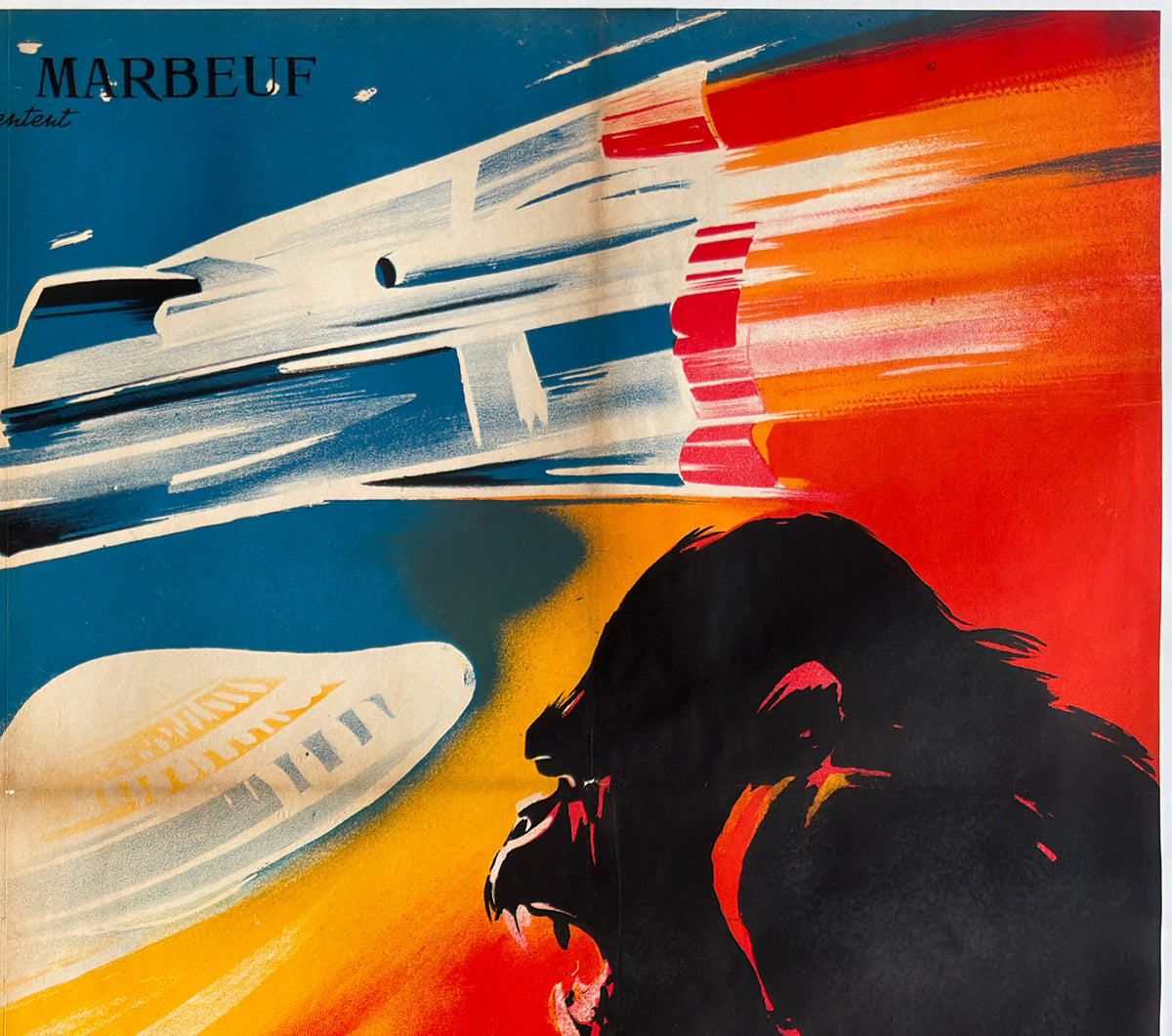 Destroy All Monsters 1970 French Grande Film Movie Poster, Constantin Belinsky - detail