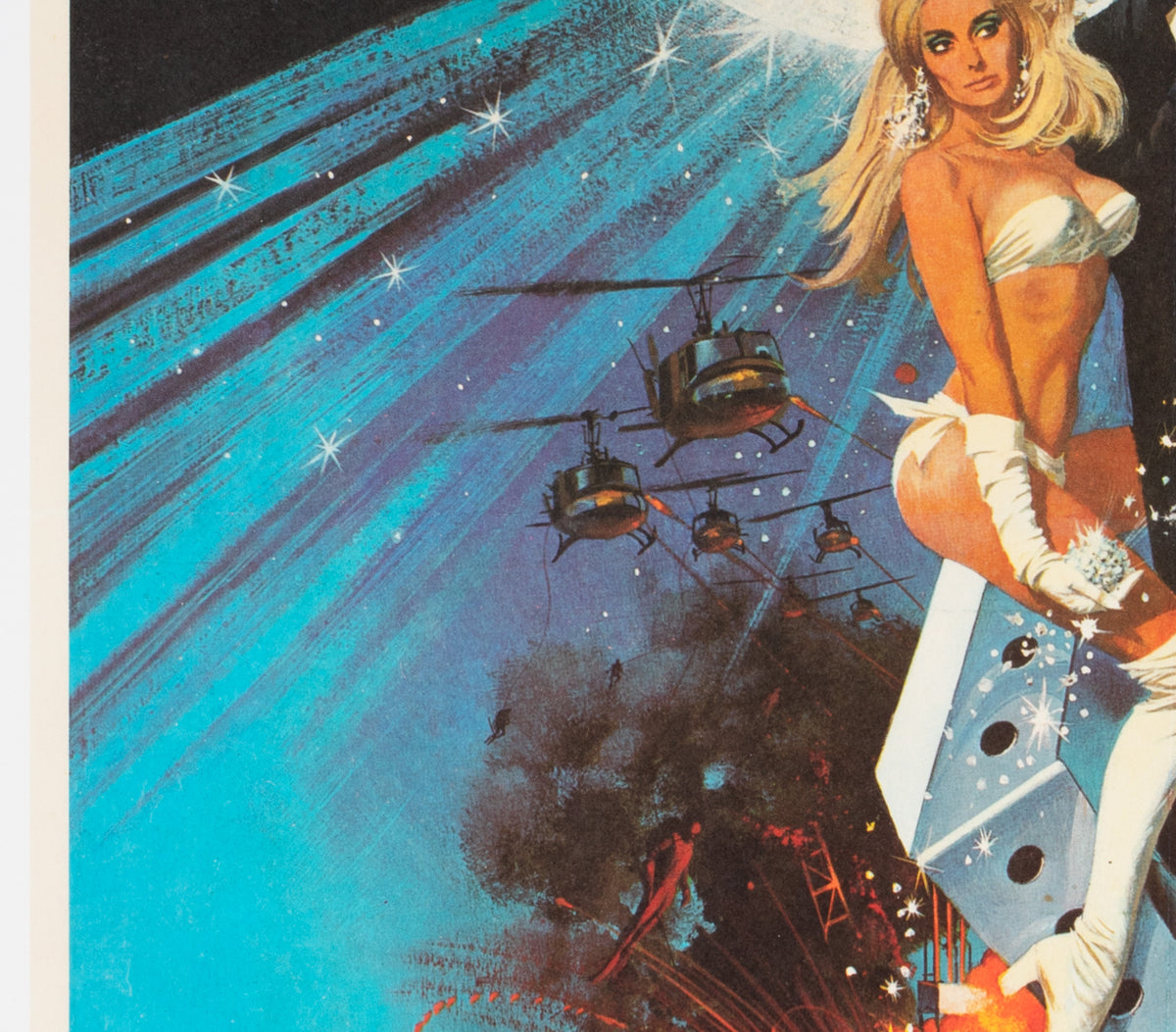 Diamonds Are Forever 1971 French Moyenne Film Movie Poster, Robert McGinnis - detail