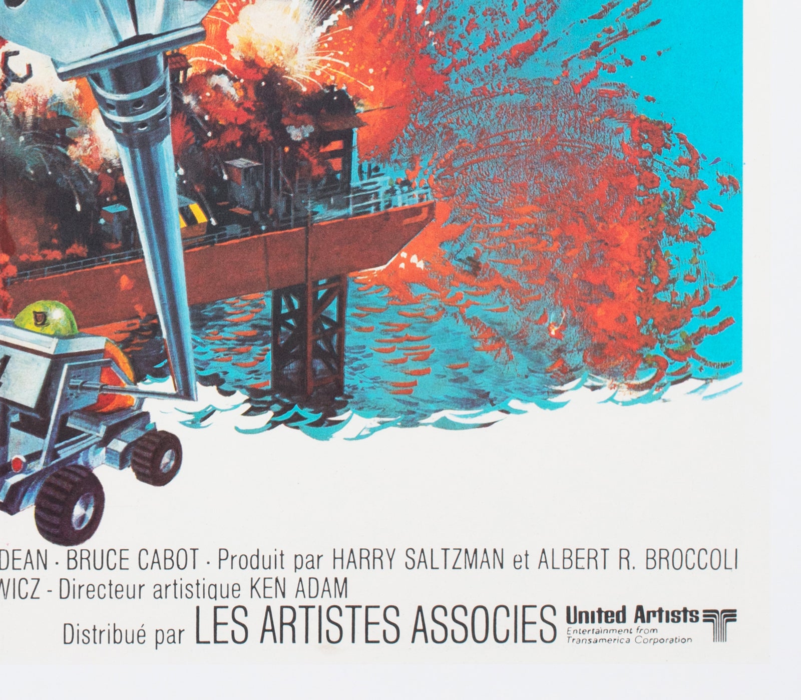 Diamonds Are Forever 1971 French Moyenne Film Poster Robert McGinnis - detail