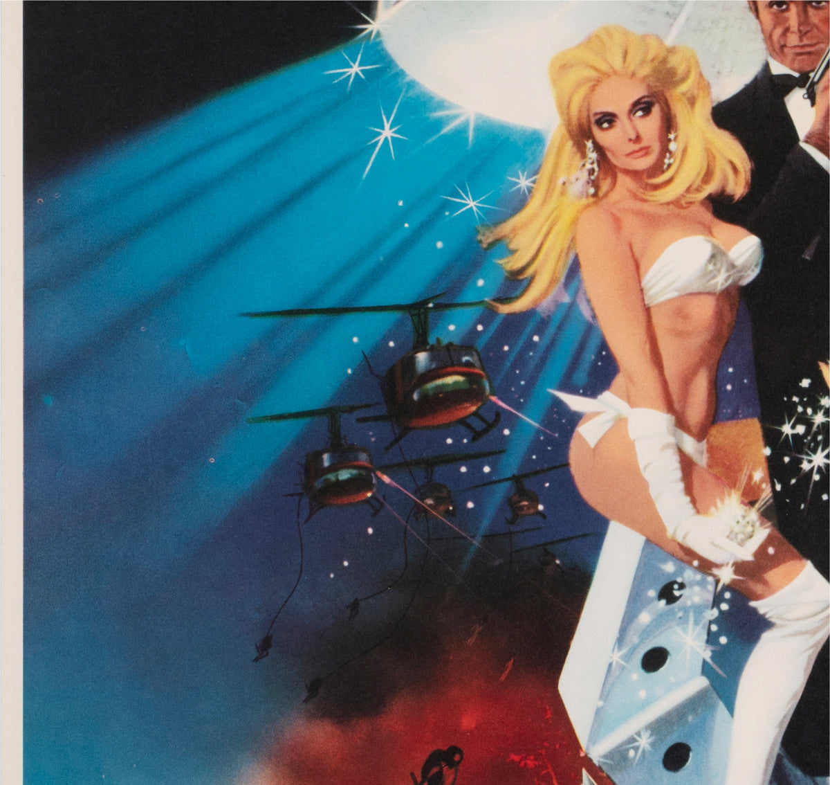 Diamonds are Forever 1971 Japanese B2 Film Movie Poster, Robert McGinnis James Bond