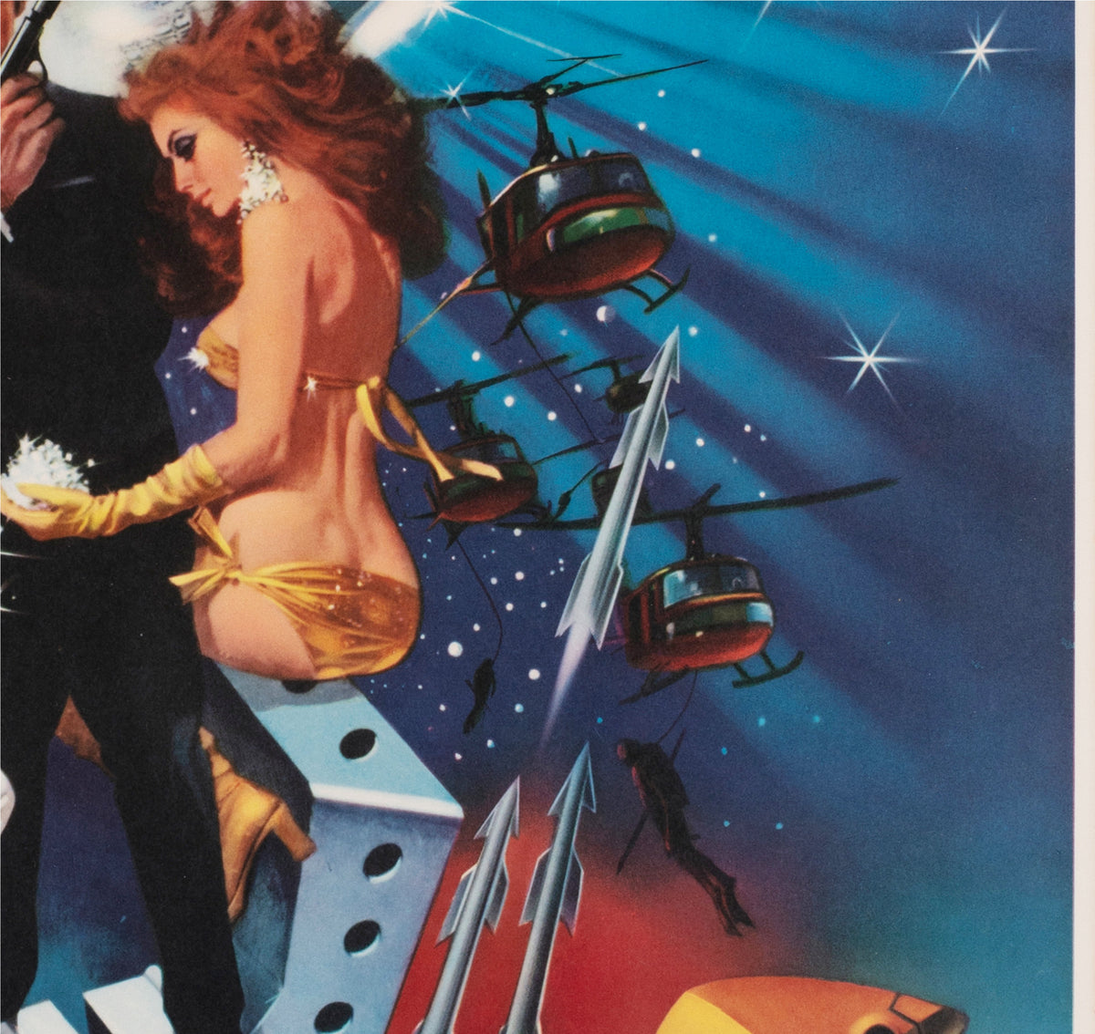 Diamonds are Forever 1971 Japanese B2 Film Movie Poster, Robert McGinnis James Bond