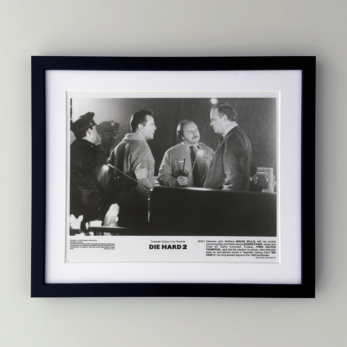 Die Hard 2 1990 Film Movie Press Publicity Still Framed