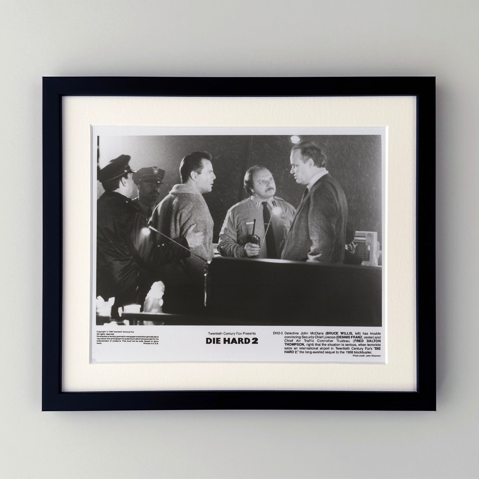 Die Hard 2 1990 Film Movie Press Publicity Still Framed