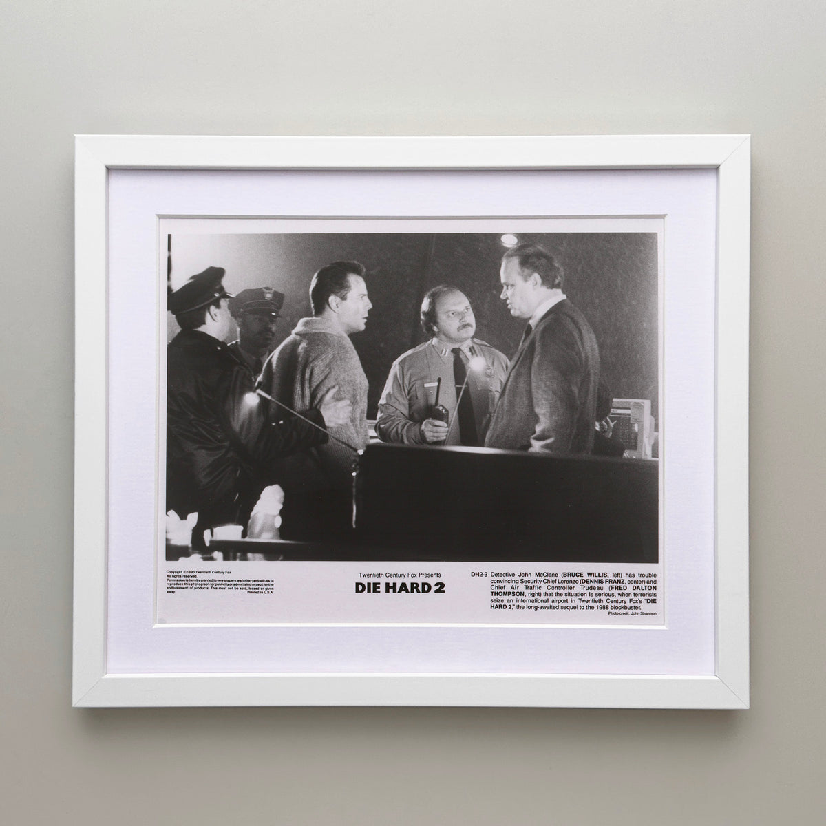 Die Hard 2 1990 Film Movie Press Publicity Still Framed