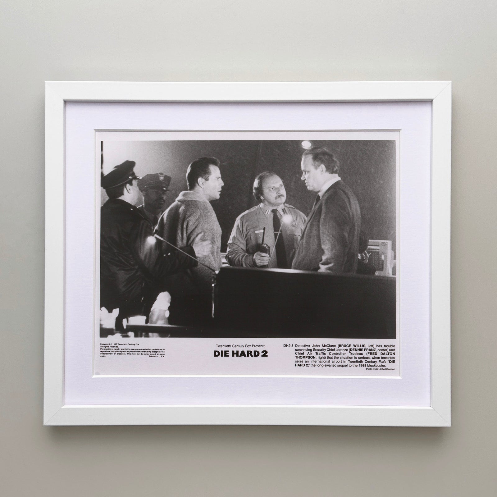 Die Hard 2 1990 Film Movie Press Publicity Still Framed