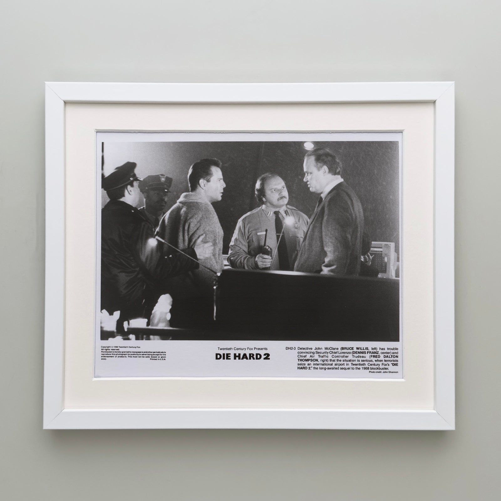 Die Hard 2 1990 Film Movie Press Publicity Still Framed
