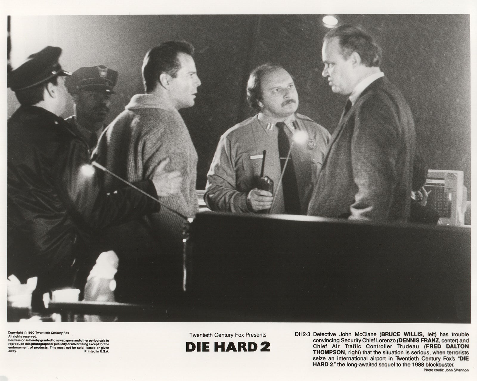 Die Hard 2 1990 Film Movie Press Publicity Still Framed
