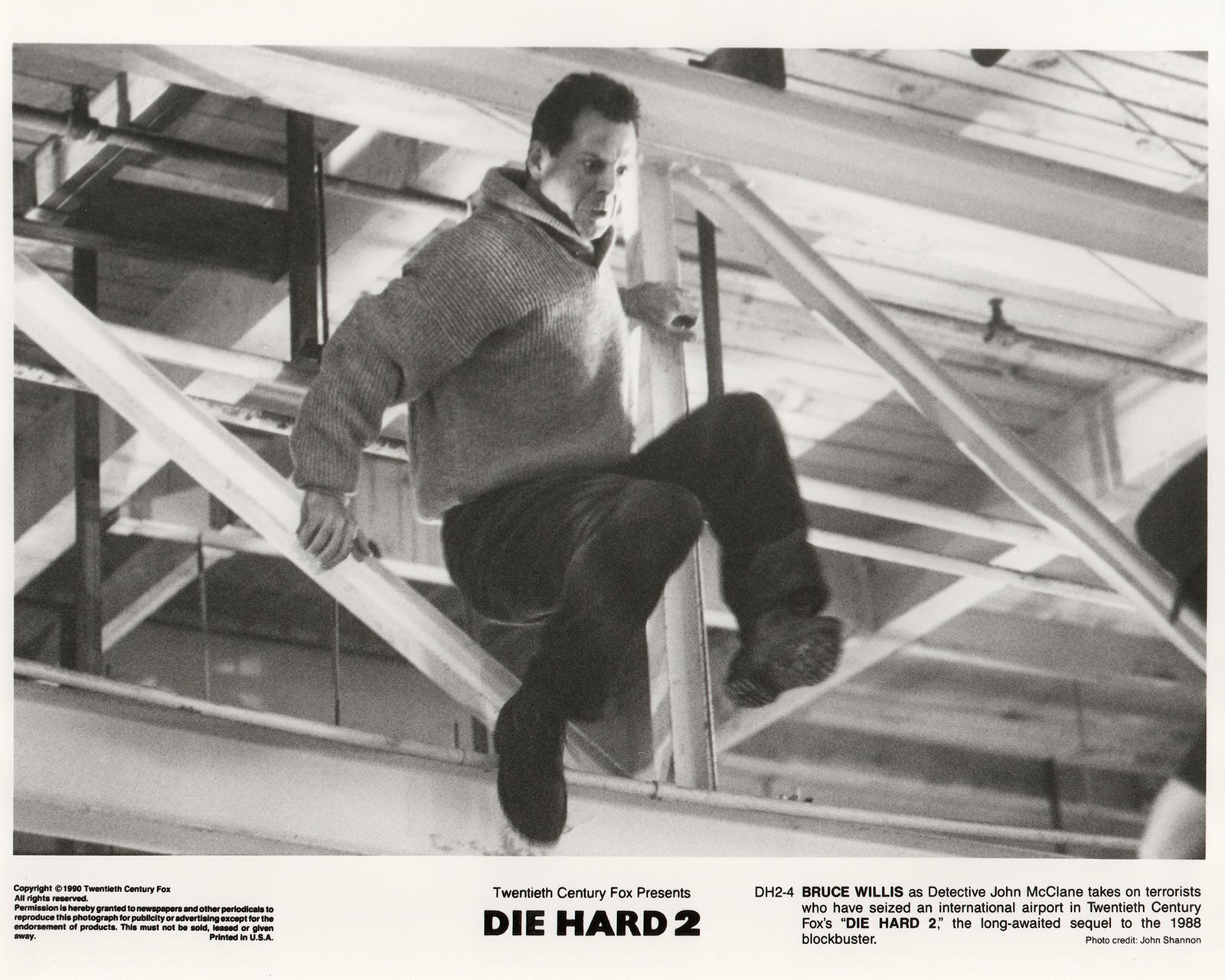 Die Hard 2 1990 Film Movie Press Publicity Still Framed