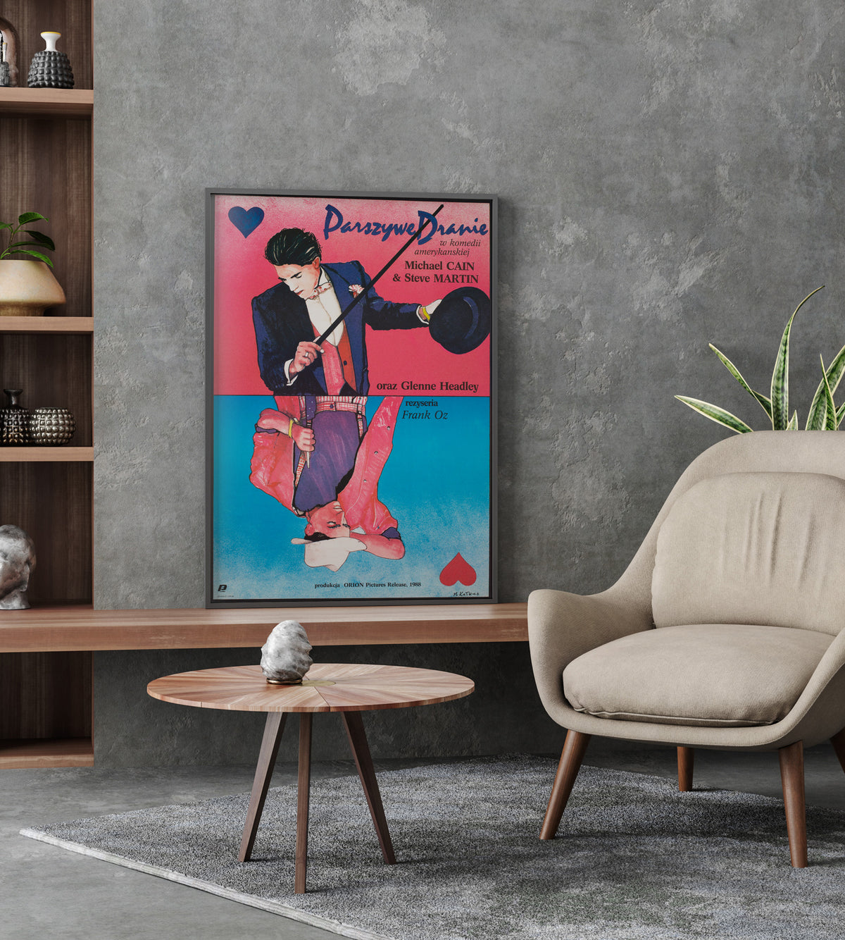 Dirty Rotten Scoundrels 1990 Polish B1 Film Movie Poster, Kalkus