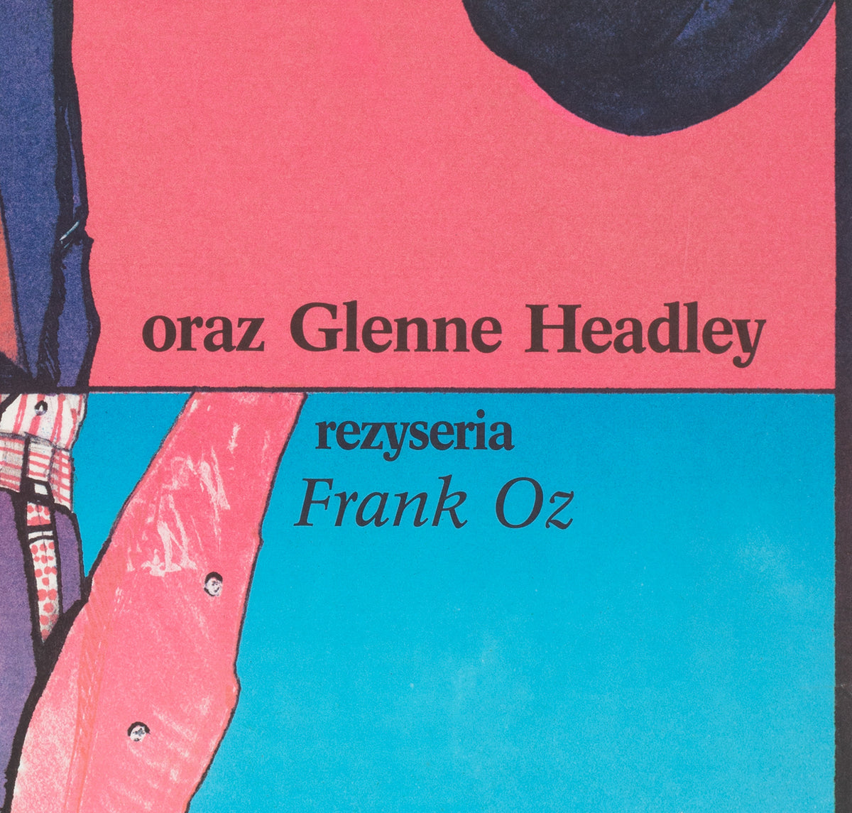 Dirty Rotten Scoundrels 1990 Polish B1 Film Movie Poster, Kalkus - detail