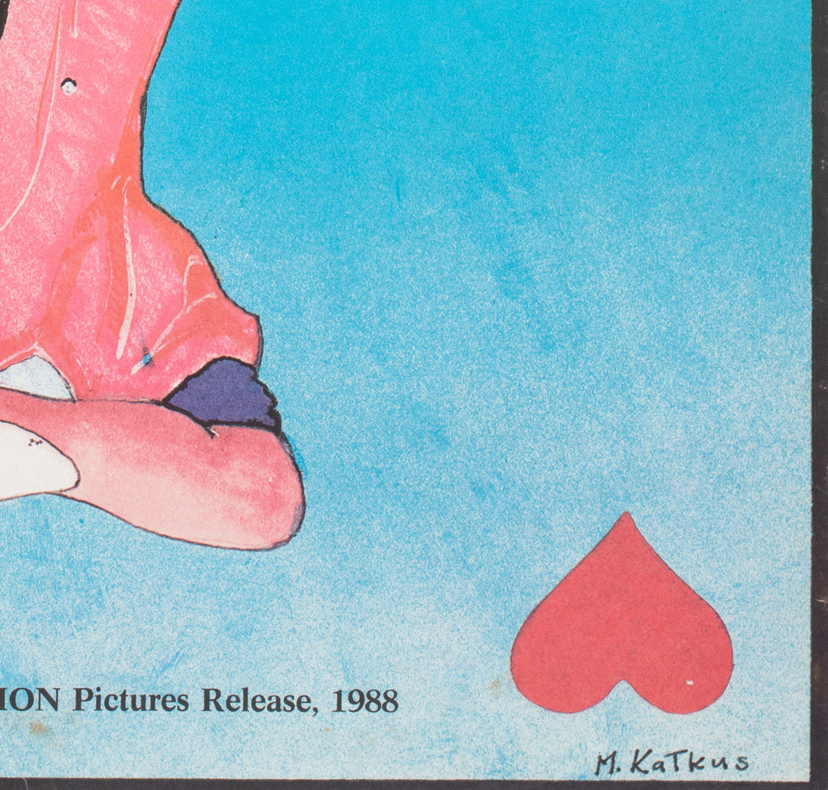 Dirty Rotten Scoundrels 1990 Polish B1 Film Movie Poster, Kalkus - detail