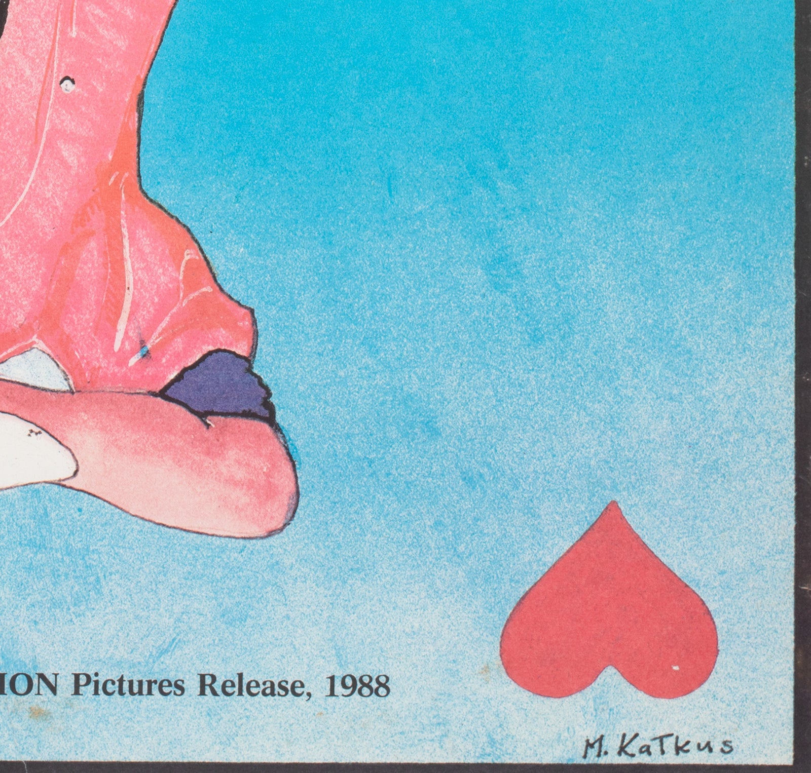 Dirty Rotten Scoundrels 1990 Polish B1 Film Movie Poster, Kalkus - detail