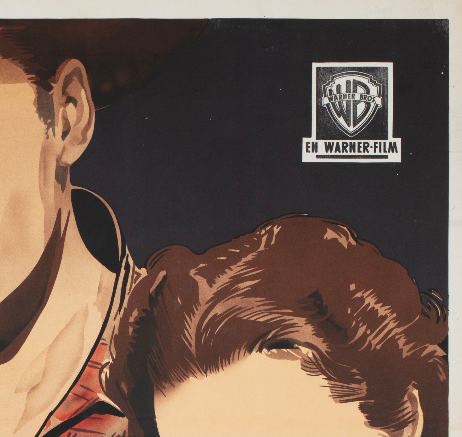 Dodge City 1939 Swedish Film Poster Gösta Åberg - detail