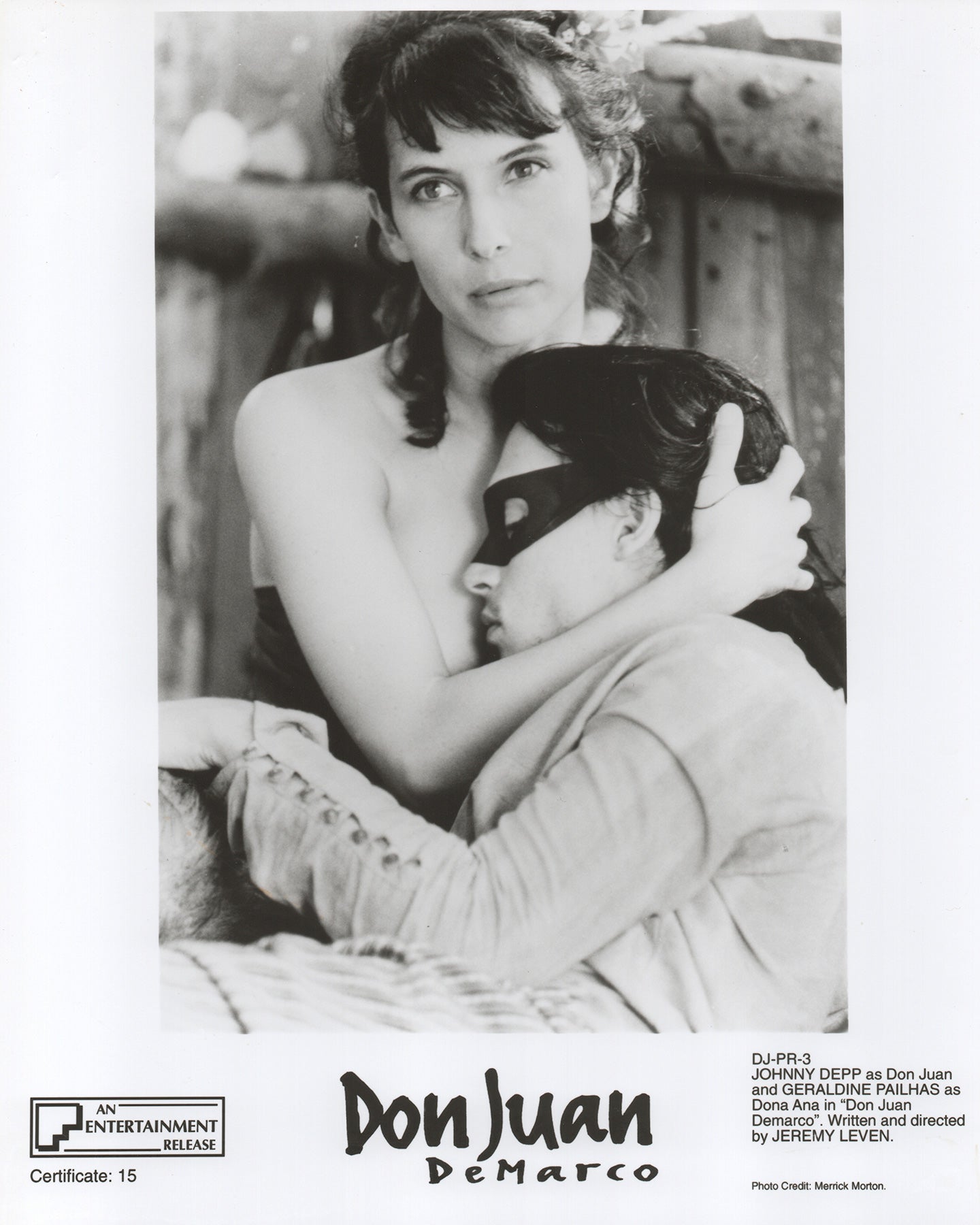 Don Juan DeMarco 1994 Publicity Film Movie Press Still Framed