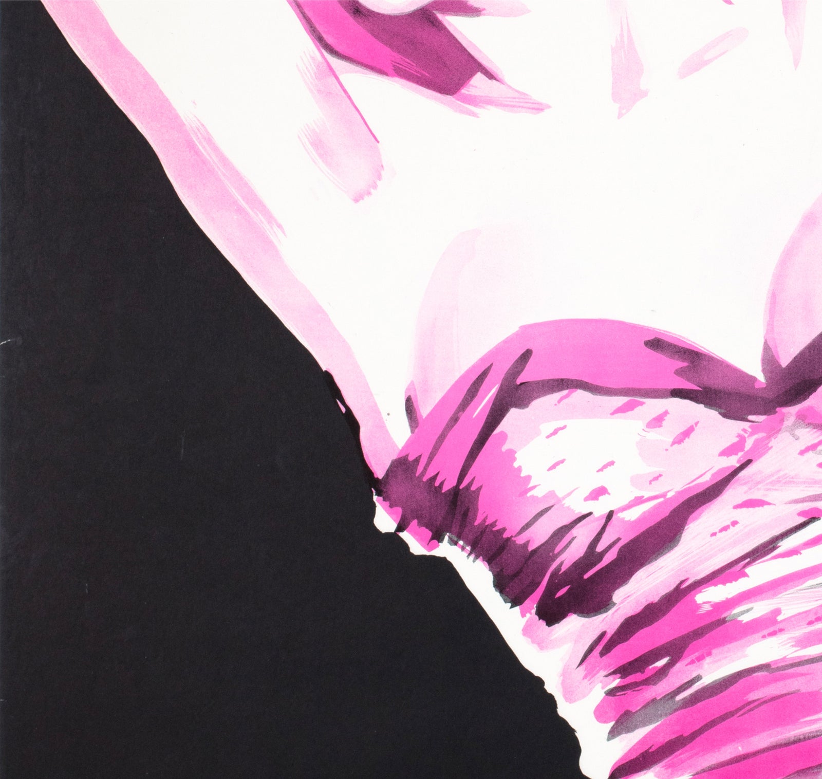 Don't Bother to Knock 1952 Swedish Film Poster Gunnar Tollin - detail