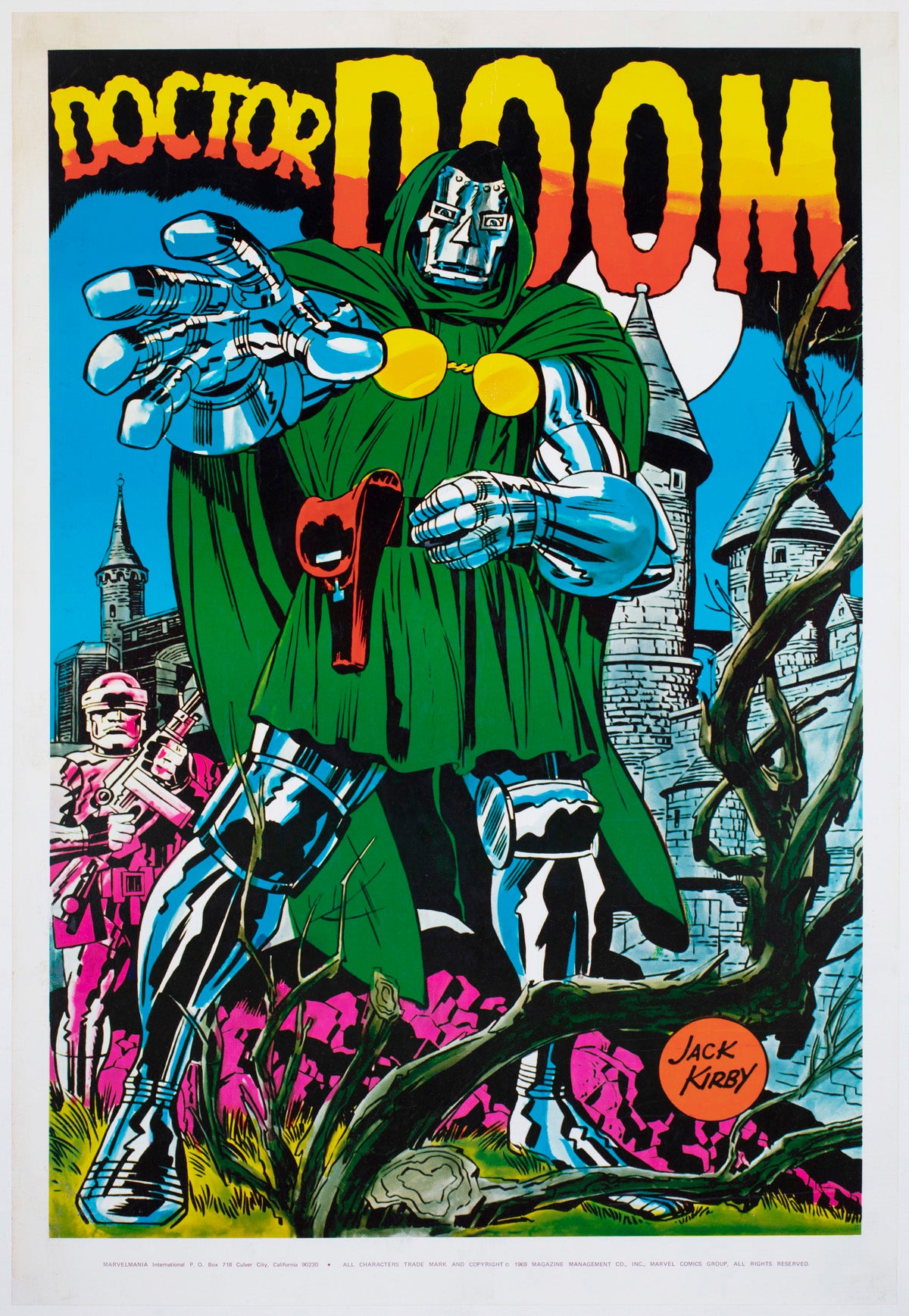 Dr Doom 1970 Marvel Poster Jack Kirby
