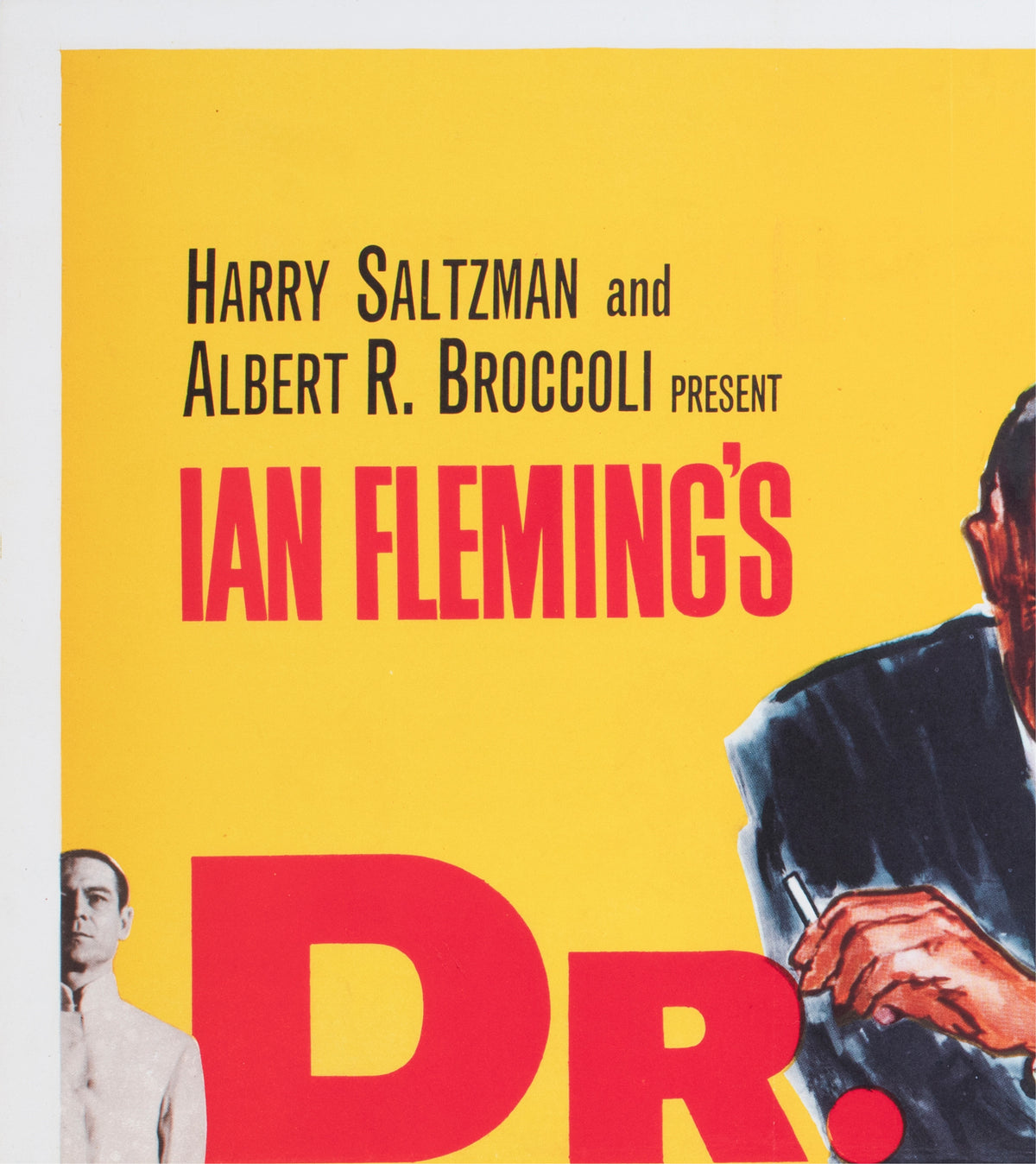 Dr No 1962 UK Quad Film Movie Poster, James Bond = detail