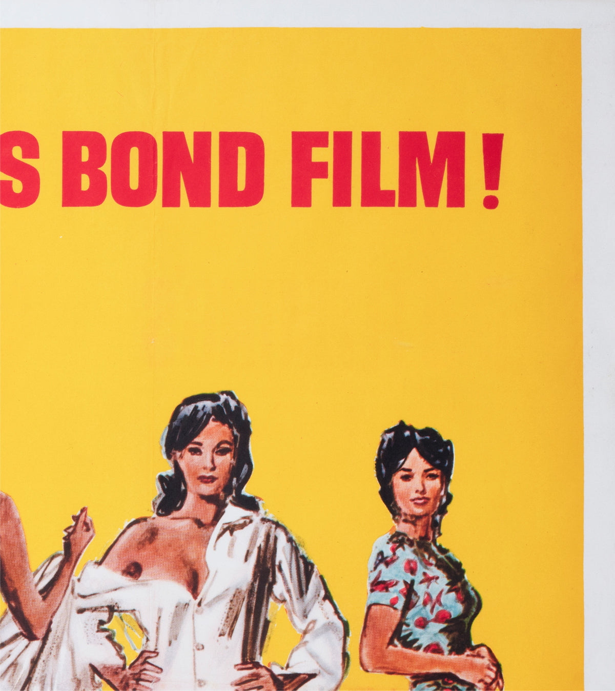 Dr No 1962 UK Quad Film Movie Poster, James Bond = detail