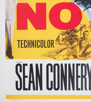 Dr No 1962 UK Quad Film Movie Poster, James Bond = detail