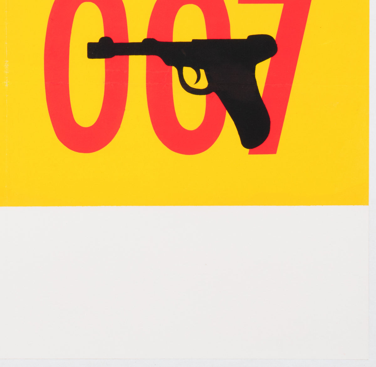 Dr No James Bond 1962 UK Double Crown Advanced Style B Film Movie Poster - detail