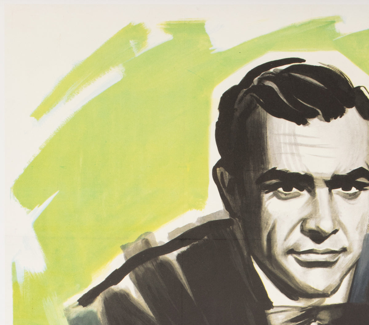 Dr. No 1963 French Grande Purple Style Film Movie Poster, Boris Grinsson James Bond - detail