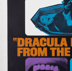 Dracula has Risen from the Grave 1969 US International 1 Sheet Film Movie Poster , Steve Frankfurt & Phillip Gips -detail