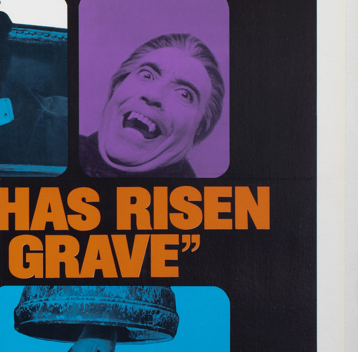 Dracula has Risen from the Grave 1969 US International 1 Sheet Film Movie Poster , Steve Frankfurt & Phillip Gips -detail