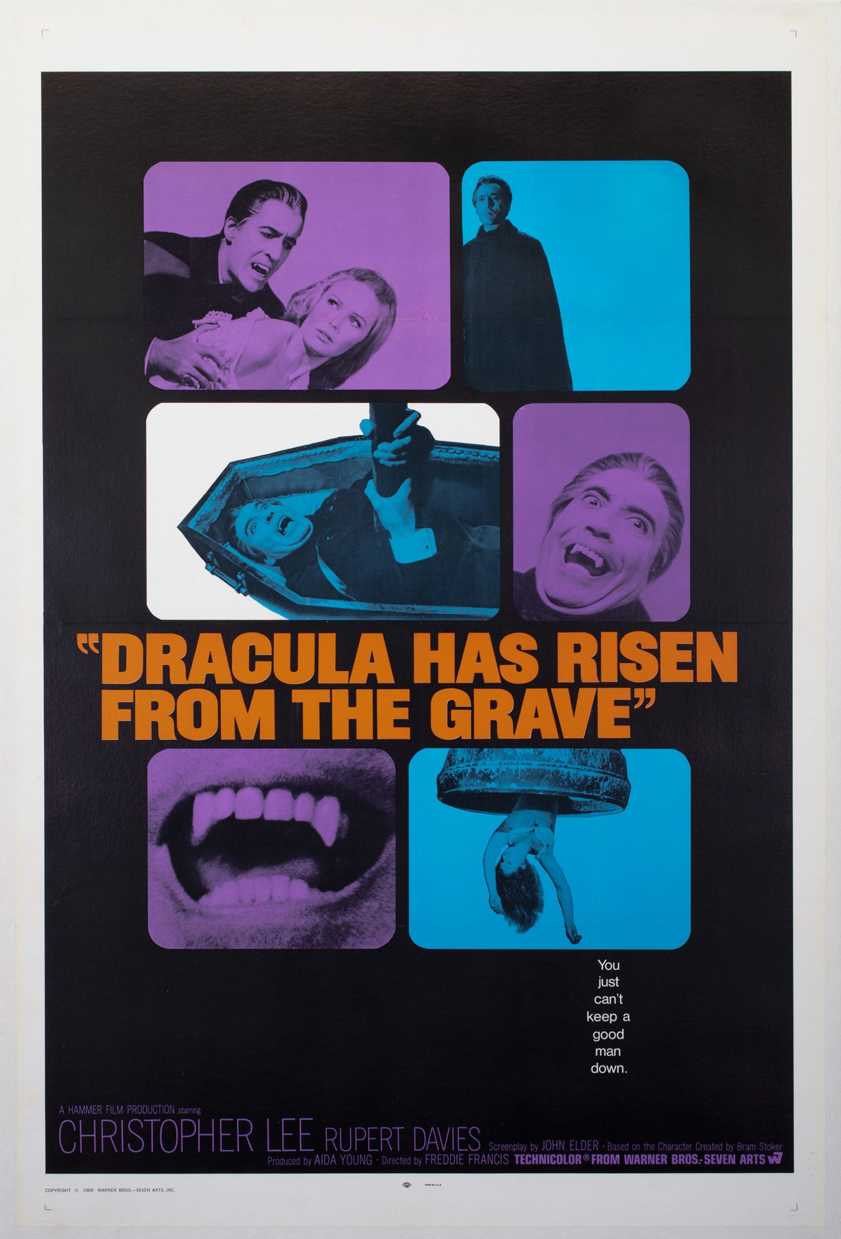 Dracula has Risen from the Grave 1969 US International 1 Sheet Film Movie Poster , Steve Frankfurt & Phillip Gips